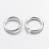 Silver Color Plated Brass Open Jump Rings X-JRC7MM-S-2