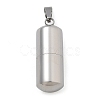 304 Stainless Steel Openable Urn Ashes Pendants STAS-M084-05F-1