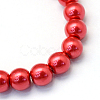 Baking Paint Pearlized Glass Pearl Round Bead Strands X-HY-Q003-10mm-74-2