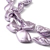 Electroplated Shell Pearl Beads Strands BSHE-A001-01D-3