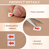 Waterproof PVC Arrow Self-Adhesive Stickers DIY-GF0006-43-3