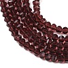 Transparent Glass Beads Strands GLAA-G125-01A-10-3
