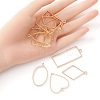 10Pcs Alloy Open Back Bezel Pendants PALLOY-YWC0002-02LG-3