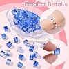 100Pcs Baking Paint Transparent Glass Beads DGLA-YW0001-35D-5