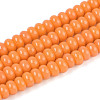 Opaque Solid Color Glass Beads Strands GLAA-ZX008-4mm-18L-1
