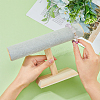 Velvet T-Bar Bracelet Display Stands  with Wooden Base BDIS-WH0010-03C-3