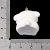 Flocking Opaque Resin Pendants RESI-G128-01T-3