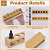 6-Slot Assembled Banboo Essential Oil Bottle Display Holder ODIS-WH0078-03-3