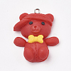 Handmade Polymer Clay Pendants X-CLAY-T012-16-1