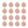 Golden Plated Alloy Enamel Charms ENAM-S118-07G-2