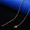 304 Stainless Steel Curb Chain Necklace NJEW-S420-001B-G-1