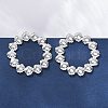 304 Stainless Steel Stud Earrings for Women LS-EJEW-K306-18P-2