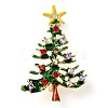 Christmas Alloy Colorful Rhinestone Brooches LS-JEWB-U009-10H-1