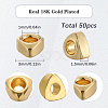 50Pcs Rack Plating Brass Beads KK-SC0005-14-2