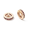 Brass Micro Pave Cubic Zirconia Beads KK-R216-10C-KCG02-2