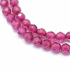 Lab Grown Red Corundum Beads Strands G-E411-40-3mm-1-3