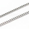 Tarnish Resistant 304 Stainless Steel Curb Chains CHS-O005-21B-1