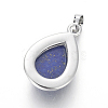 Natural Dyed Lapis Lazuli Pendants G-L512-C09-3