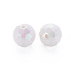 Opaque Acrylic Beads TACR-S154-10F-09-4