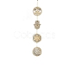 DIY Unfinished Bohemian Meditation Energy Symbol Wood Pendant Decoration Kits DIY-B060-01-1