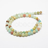 Natural Flower Amazonite Beads Strands X-G-F415-4mm-2