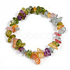 Unisex Synthetic Crackle Quartz Chips Beads Stretch Bracelets BJEW-S143-18-1-2