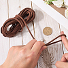 5M Cowhide Leather Cords for DIY Craft WL-GF0001-25B-02-3