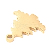 Christmas 304 Stainless Steel Charms STAS-O142-18G-3