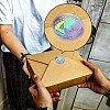 PET Waterproof Self Adhesive Laser Sticker STIC-WH0028-012-7