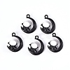 Baking Paint Alloy Pendants X-PALLOY-R136-04A-1
