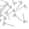 925 Sterling Silver Ear Stud Findings STER-K167-042A-S-4