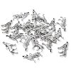 Tibetan Style Alloy Howling Wolf Pendants LF1753Y-2