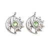 304 Stainless Steel Rhinestone Pendants STAS-Z166-24P-08-1