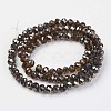 Electroplate Transparent Glass Beads Strands EGLA-A034-T4mm-P16-2