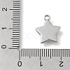 Ocean Theme Anti-Tarnish 304 Stainless Steel Pendants STAS-Z092-06P-07-3