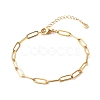 304 Stainless Steel Paperclip Chains Bracelet X-BJEW-JB06523-01-2