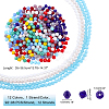 12 Strands 12 Colors Opaque Solid Color Glass Beads Strands GLAA-GA0001-24-2