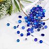 PandaHall Elite 18 Style Blue Glass Beads GLAA-PH0007-08-4