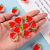 Transparent Enamel Acrylic Beads X-TACR-S155-003F-5