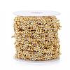 Handmade Brass Enamel Link Chains CHC-I035-13G-02-3