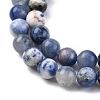 Natural Sodalite Round Bead Strands G-E334-6mm-08-7