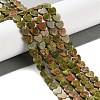 Natural Unakite Beads Strands G-M403-A23-02-2
