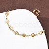 304 Stainless Steel Chain Bracelets BJEW-P376-04G-2