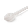 Oval Shape Silicone Cable Zip Ties X-AJEW-C034-03-3