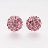 Polymer Clay Rhinestone Beads RB-K050-8mm-C26-2