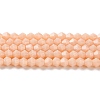Opaque Solid Color Imitation Jade Glass Beads Strands GLAA-F029-P4mm-06-1
