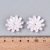 Flower Acrylic Bead Caps SACR-T017-50C-4