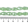 Opaque Solid Color Electroplate Glass Beads Strands EGLA-N013-J8mm-B04-4