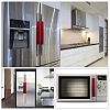 2 Pairs 2 Style Pleuche with PU Leather Door Handle Protective Casing AJEW-GF0003-07B-6