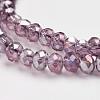 Electroplate Glass Beads Strands X-EGLA-D020-3x2mm-81-2